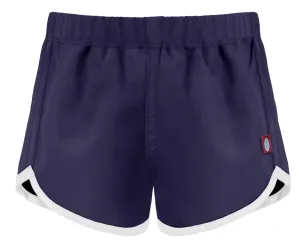 Girls UPF 50  Swim/Camp Board Short | Navy w. White Trim
