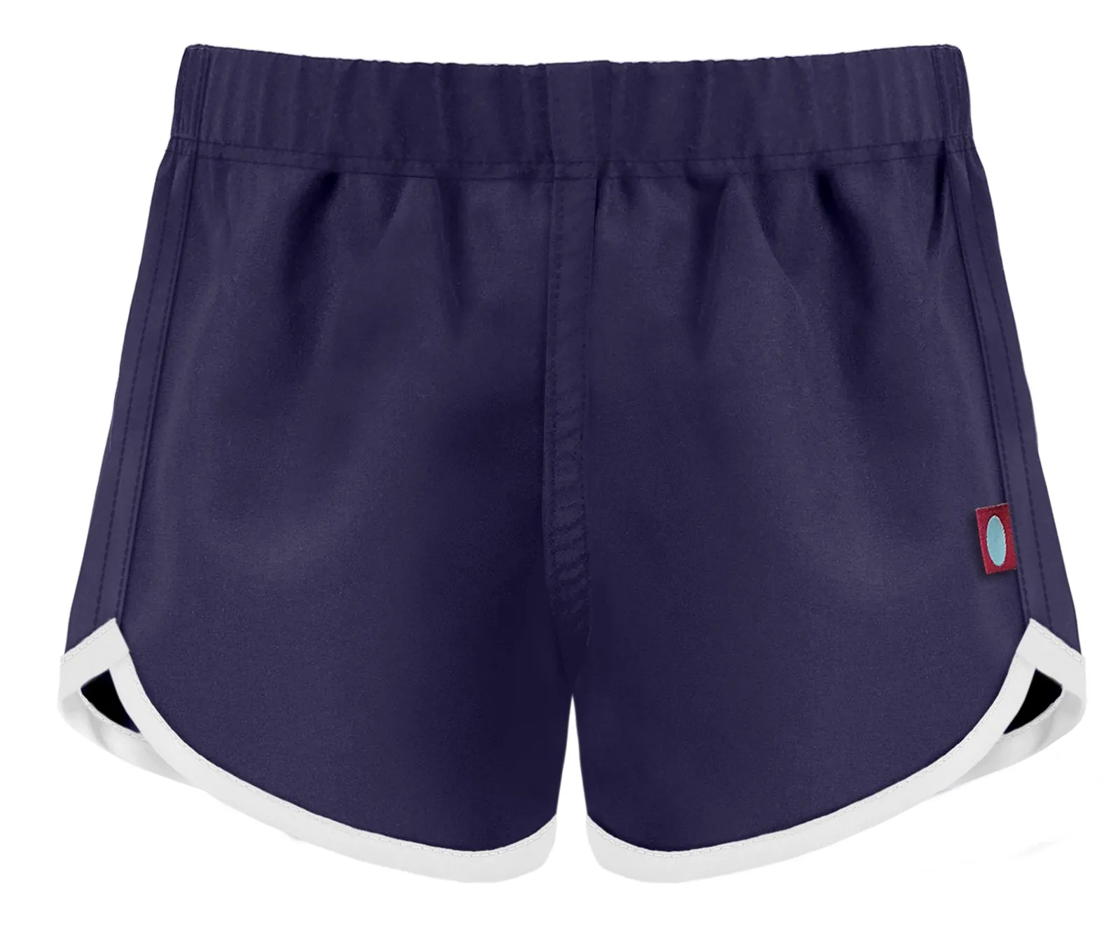 Girls UPF 50  Swim/Camp Board Short | Navy w. White Trim
