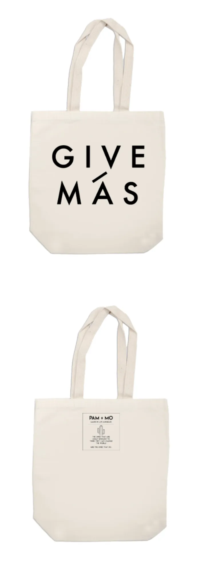 GIVE MÁS CANVAS TOTE