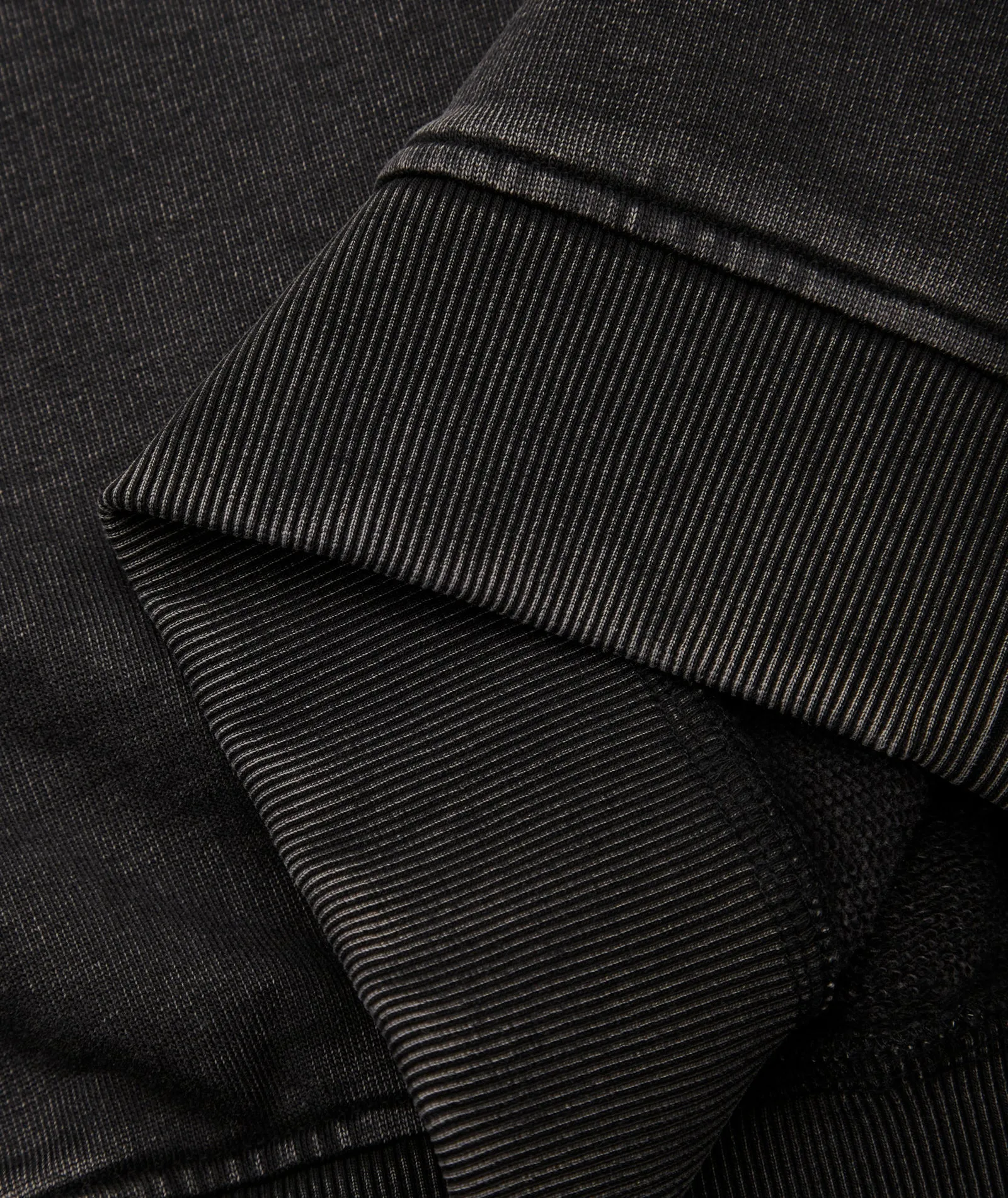 GP Drop Shoulder Crew Neck Sweat - Acid Black