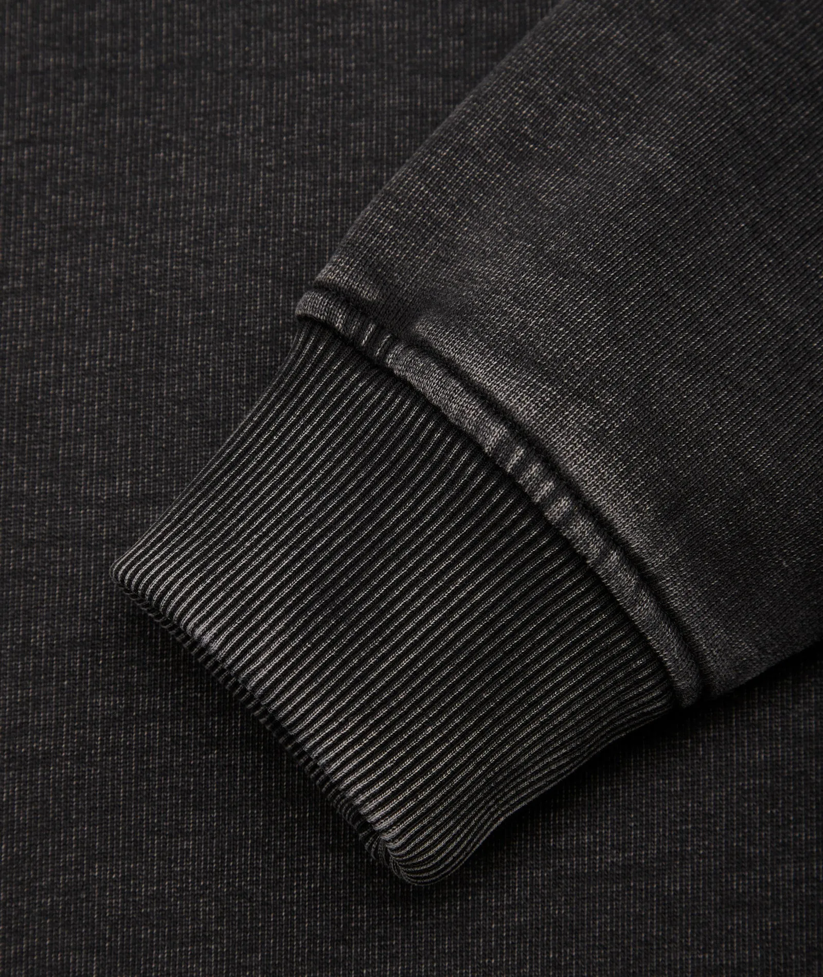 GP Drop Shoulder Crew Neck Sweat - Acid Black