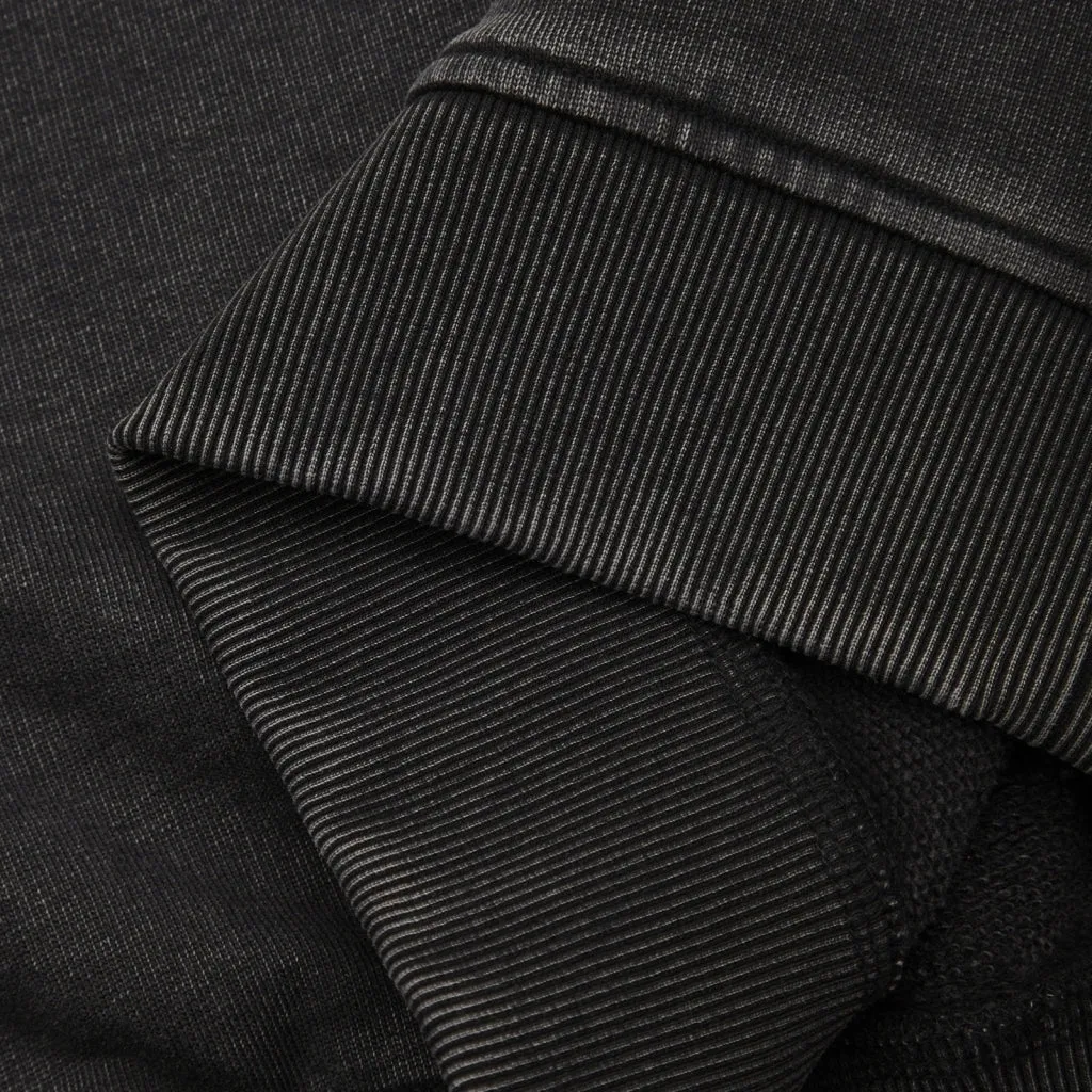 GP Drop Shoulder Crew Neck Sweat - Acid Black