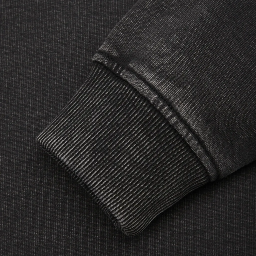 GP Drop Shoulder Crew Neck Sweat - Acid Black