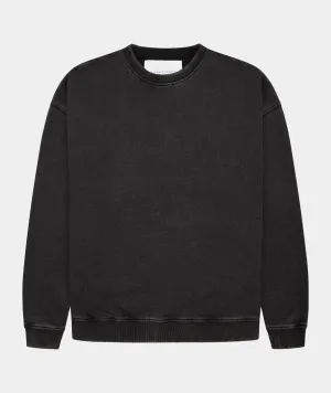 GP Drop Shoulder Crew Neck Sweat - Acid Black