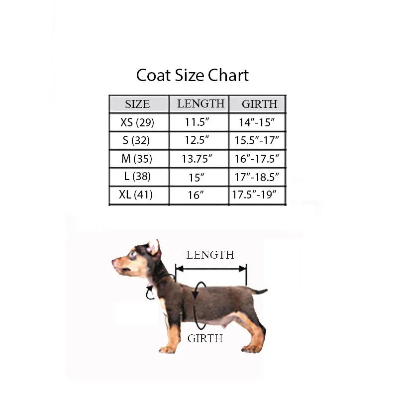 GRAHAM Reversible Dog Coat in Charcoal Chevron and Black