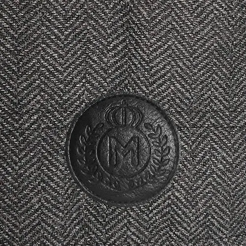 GRAHAM Reversible Dog Coat in Charcoal Chevron and Black