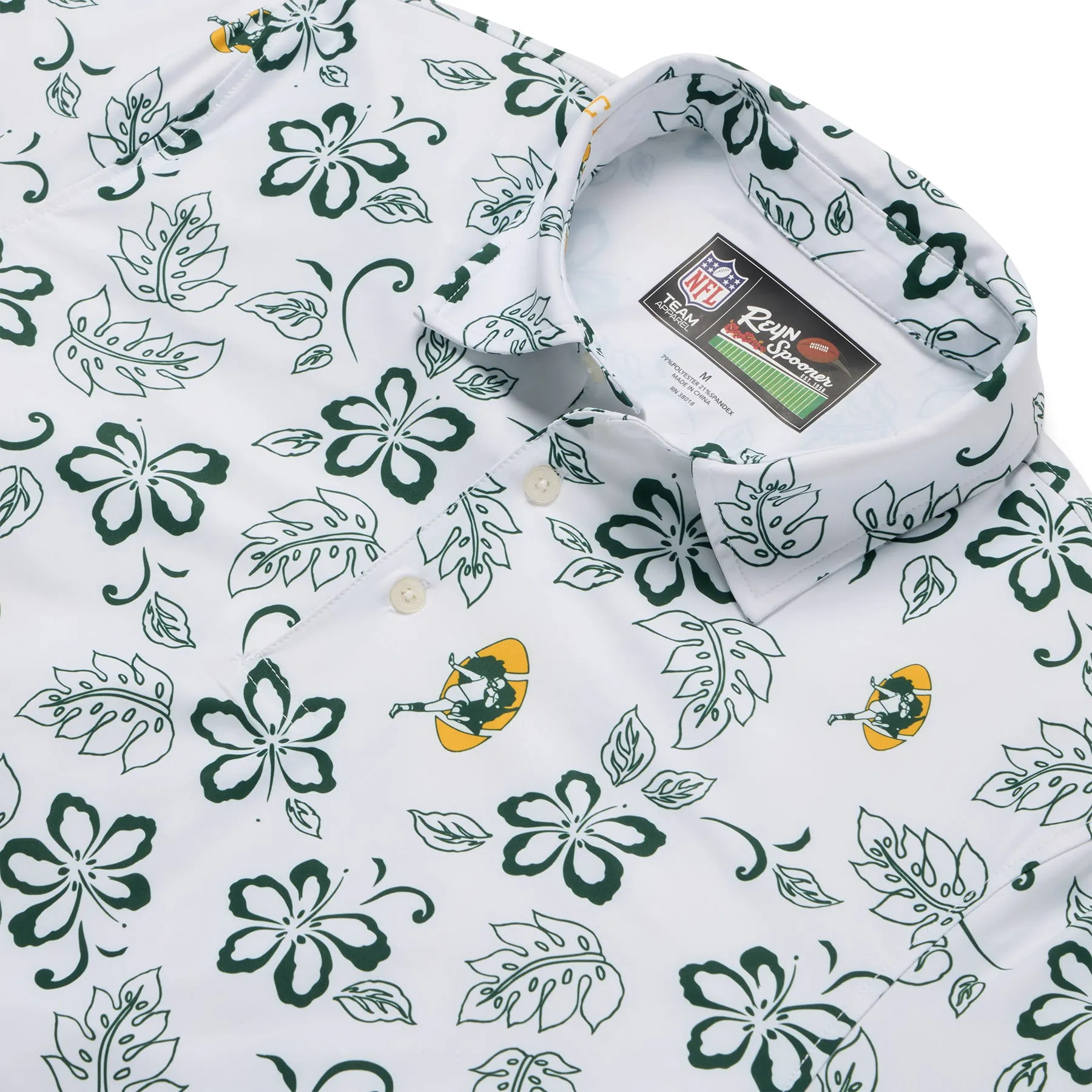 GREEN BAY PACKERS THROWBACK PERFORMANCE POLO