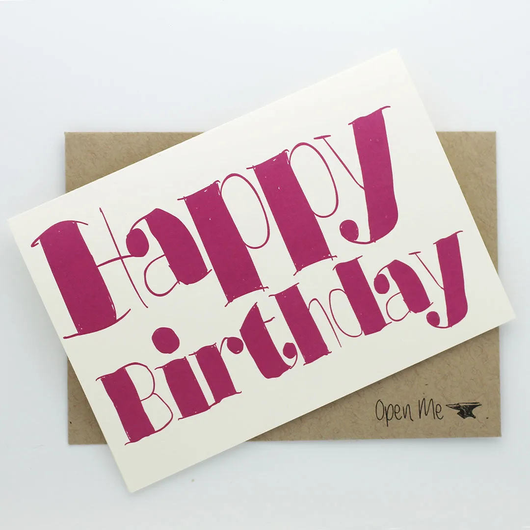 GREETING CARD - HAPPY BIRTHDAY