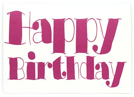 GREETING CARD - HAPPY BIRTHDAY