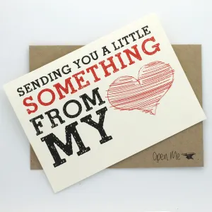 GREETING CARD - SENDING YOU A LITTLE SOMETHING