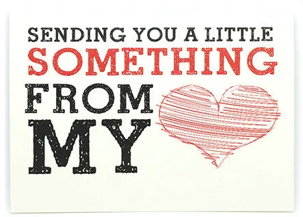 GREETING CARD - SENDING YOU A LITTLE SOMETHING