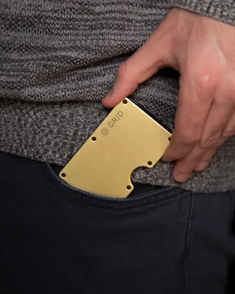 GRID Wallet - Gold Aluminum