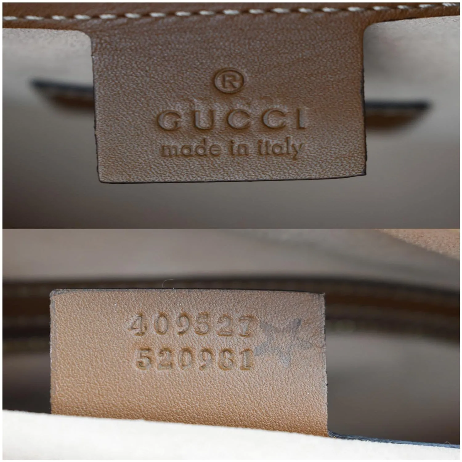 GUCCI Blind for Love Embroidered GG Supreme Canvas Boston Bag Maple Brown 409527