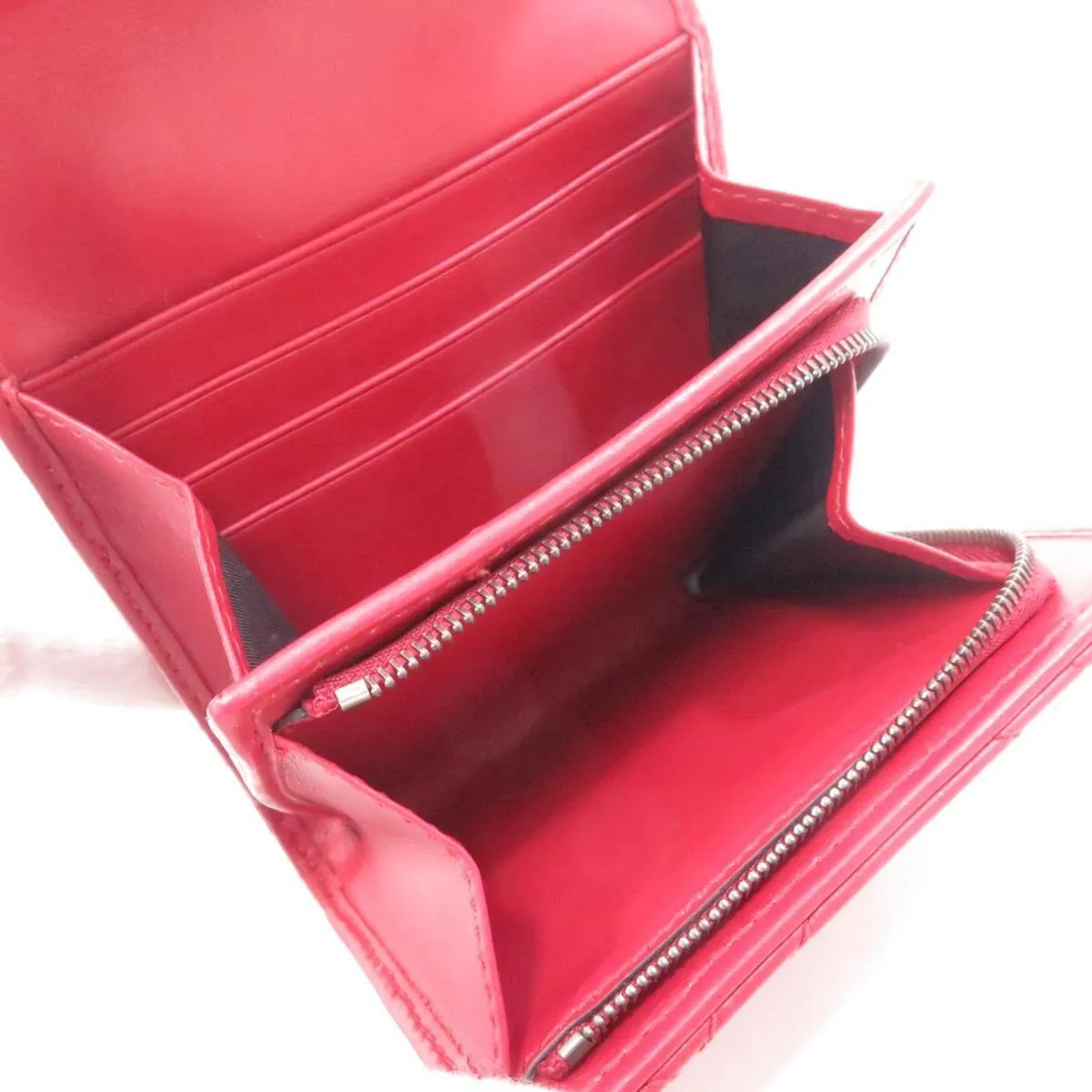 Gucci Chevron Marmont Wallet in Red
