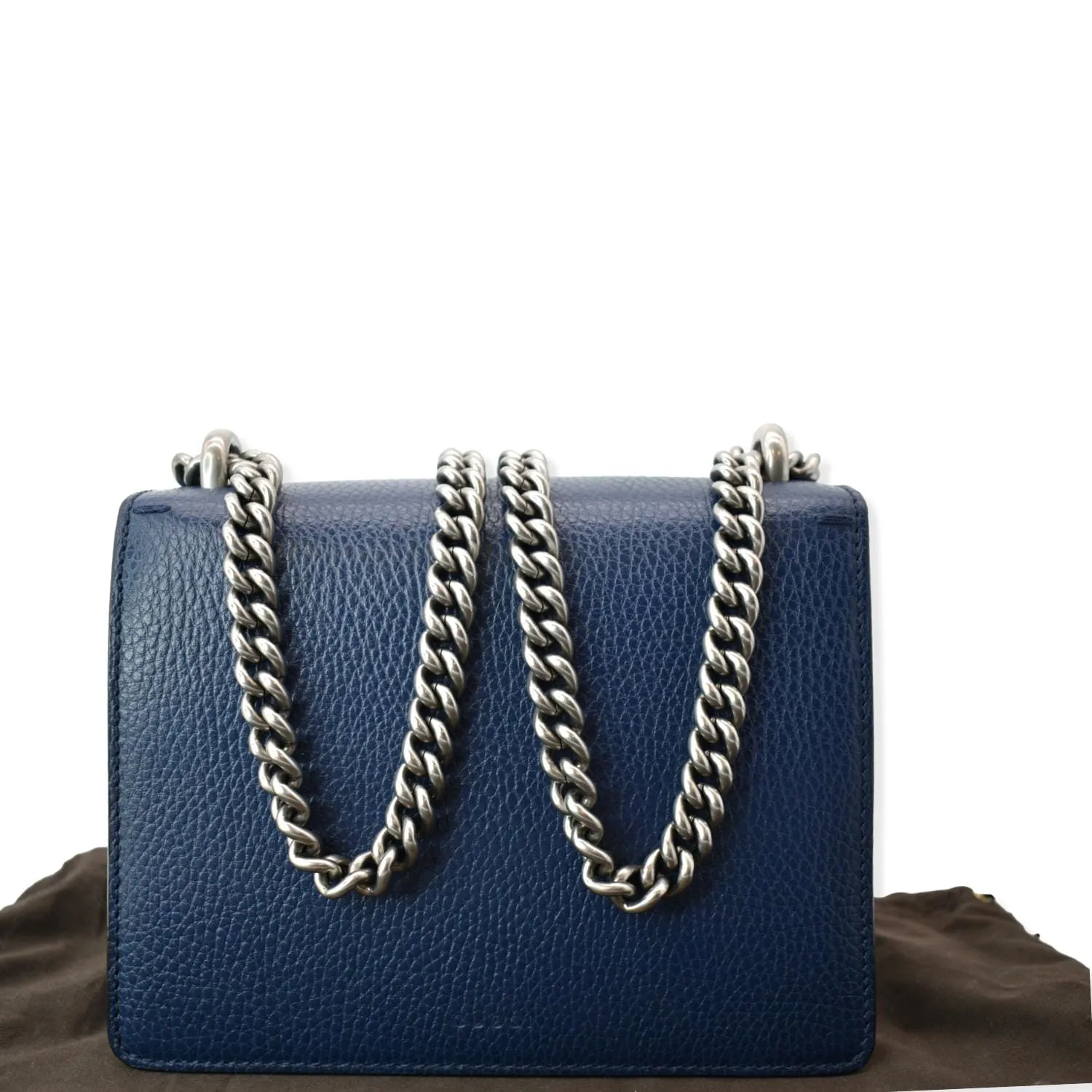 GUCCI Dionysus Mini Leather Crossbody Bag Blue 421970