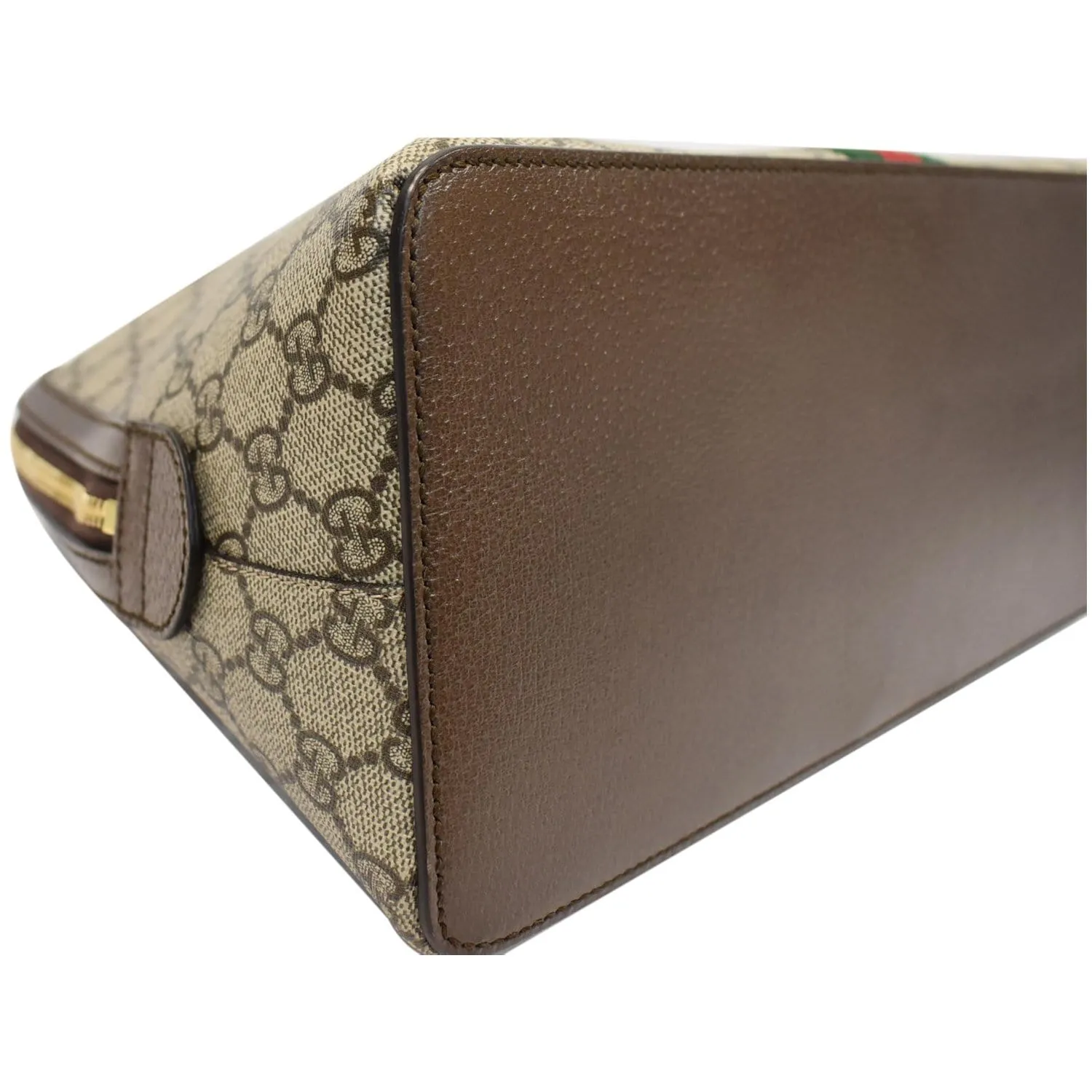 GUCCI Ophidia GG Canvas Medium Top Handle Shoulder Bag Beige 524533