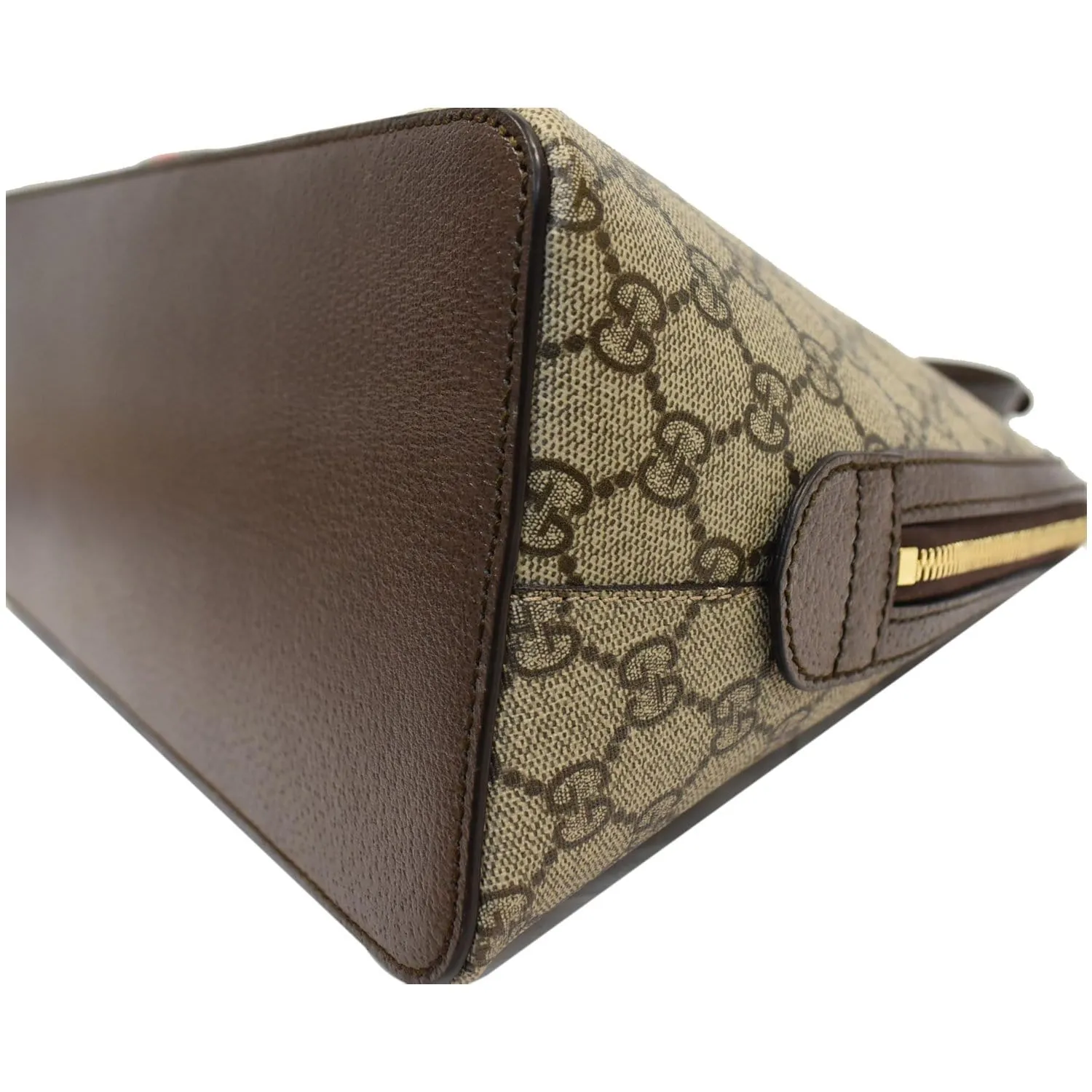 GUCCI Ophidia GG Canvas Medium Top Handle Shoulder Bag Beige 524533
