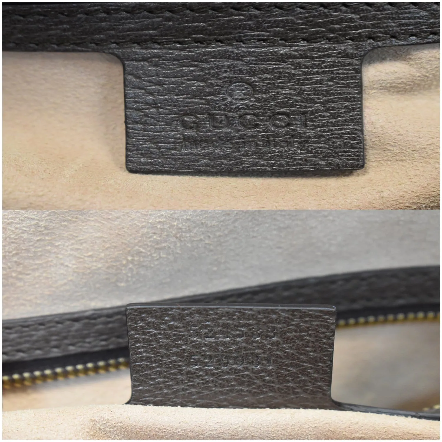 GUCCI Ophidia GG Canvas Medium Top Handle Shoulder Bag Beige 524533