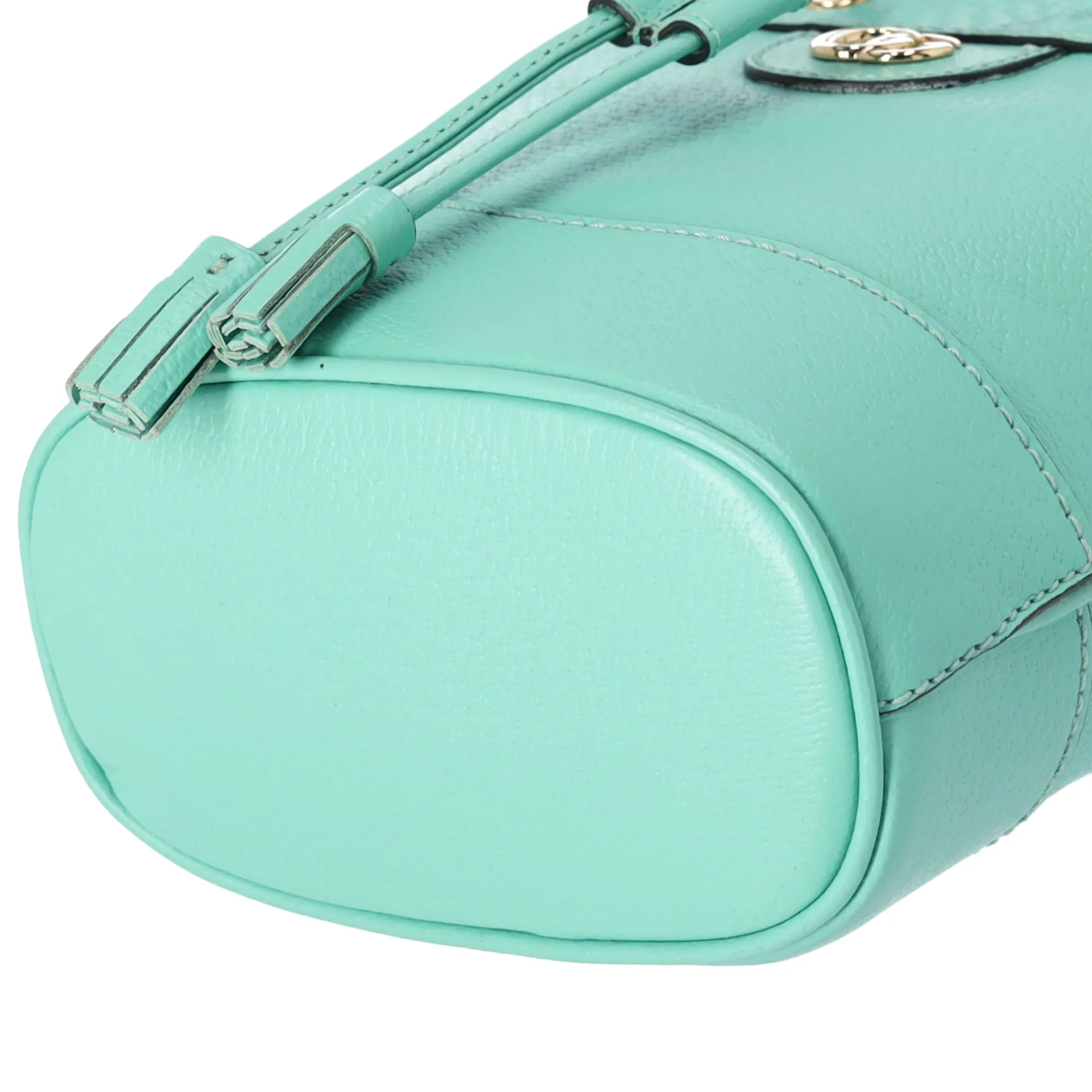 GUCCI Ophidia GG Supreme Mini Bucket Bag Shoulder Light Green