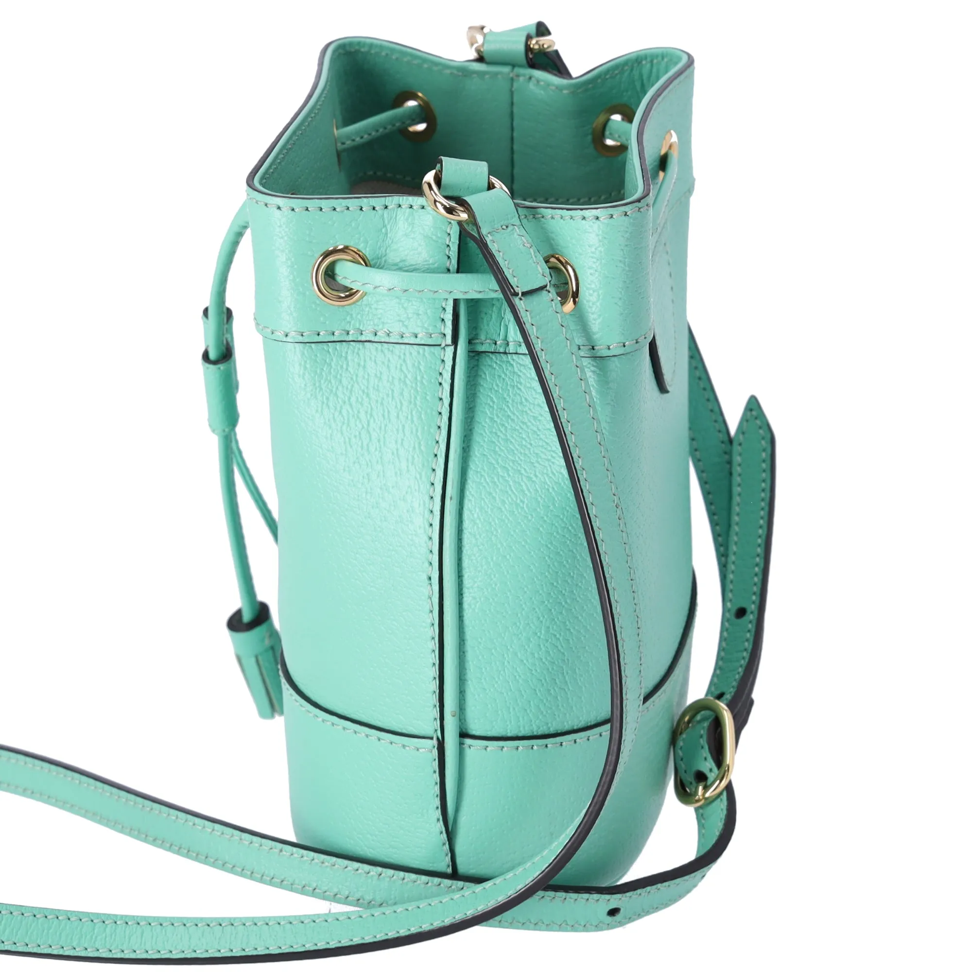 GUCCI Ophidia GG Supreme Mini Bucket Bag Shoulder Light Green
