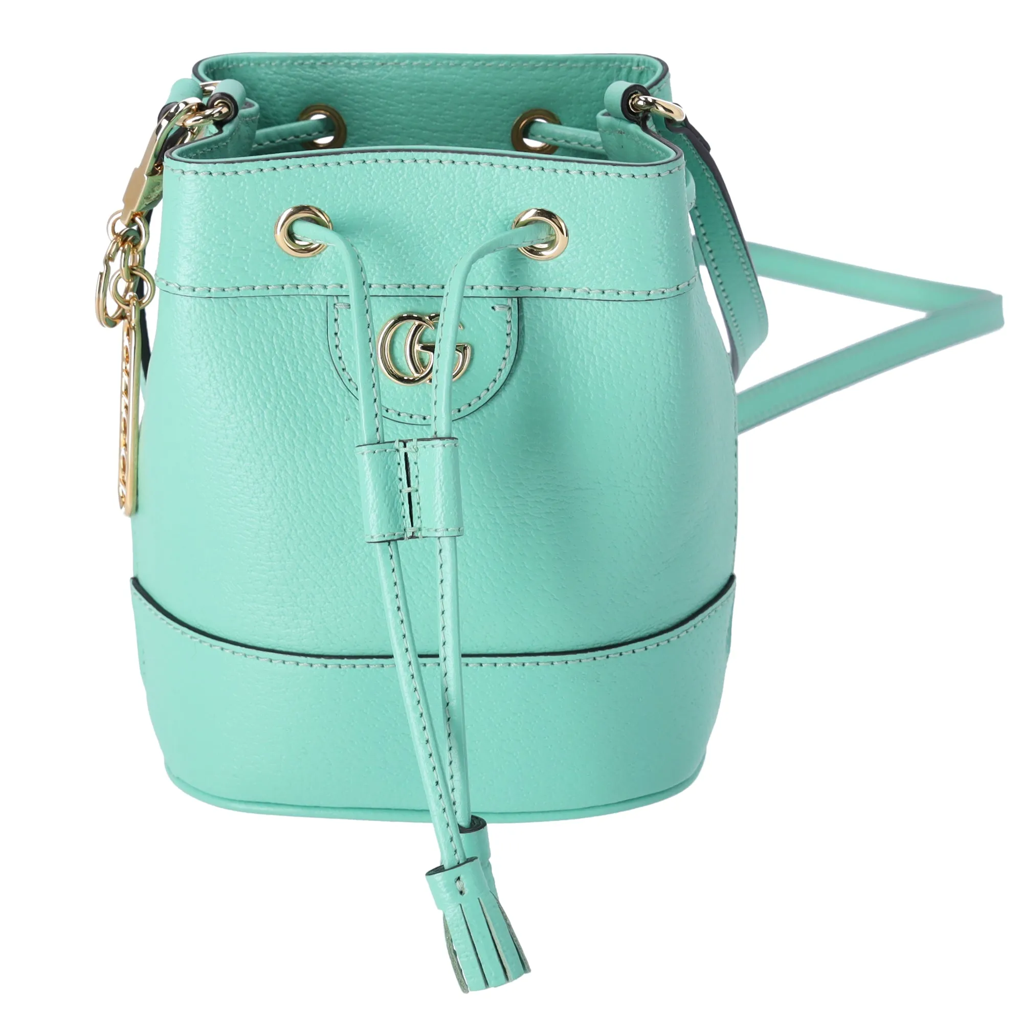 GUCCI Ophidia GG Supreme Mini Bucket Bag Shoulder Light Green