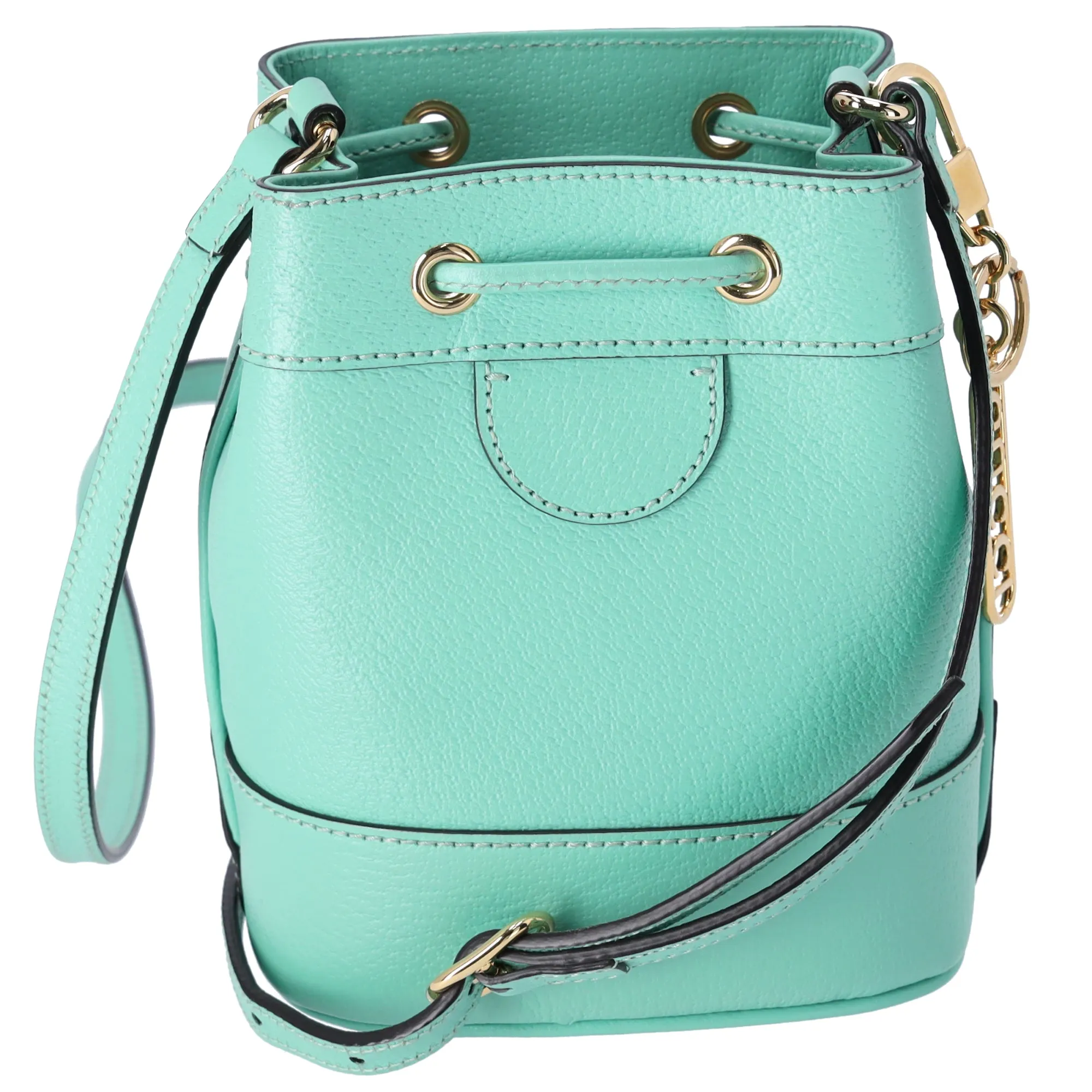 GUCCI Ophidia GG Supreme Mini Bucket Bag Shoulder Light Green