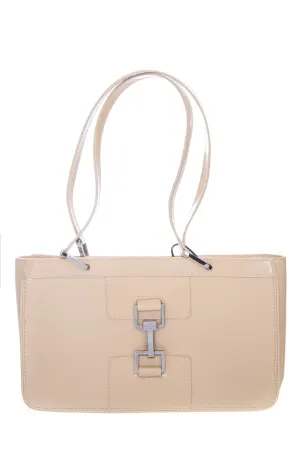Gucci Tan Patent Leather Shoulder Bag