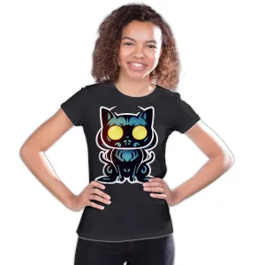Halloween Horror Zombie Monster Black Cat Festival Rave Art Official Youth T-shirt