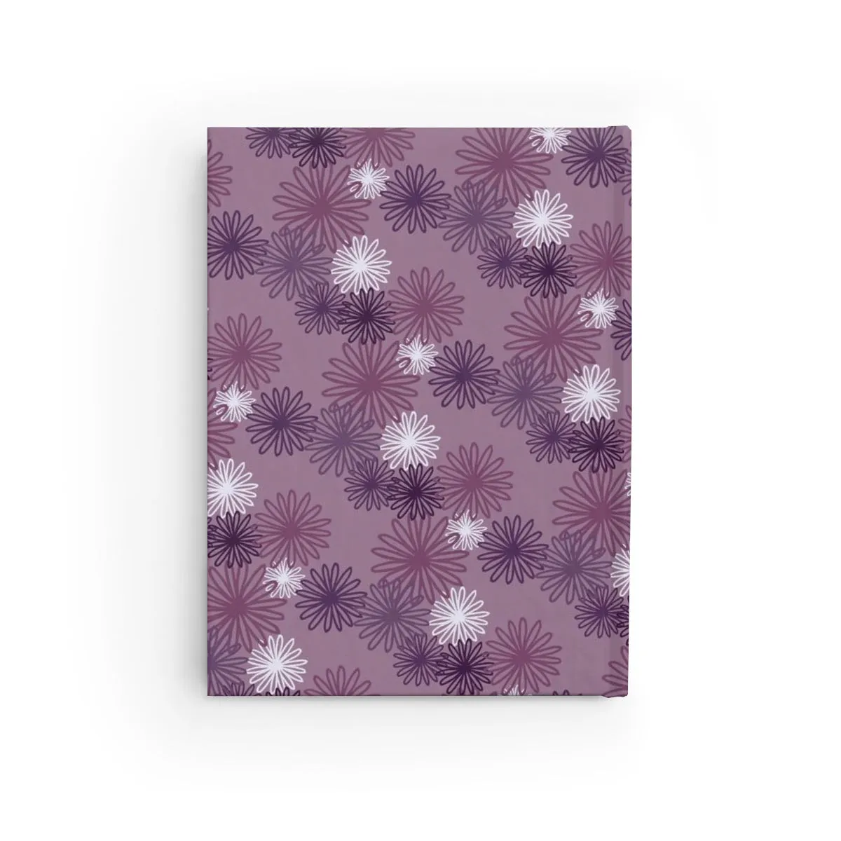 hardcover journal - purple chrysanthemum