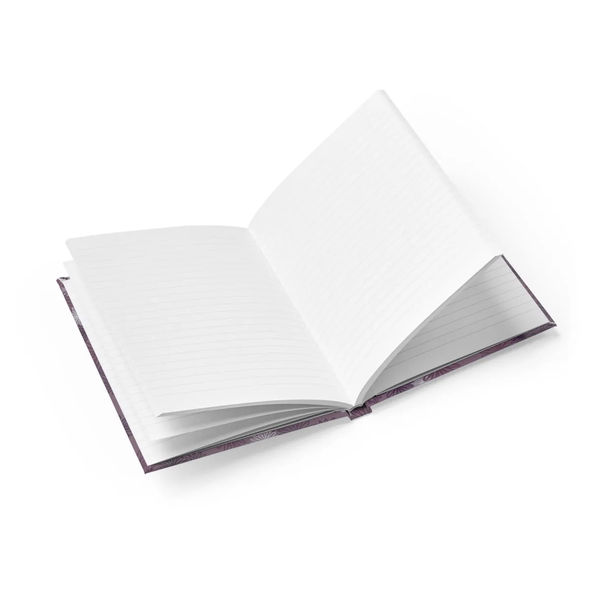 hardcover journal - purple chrysanthemum