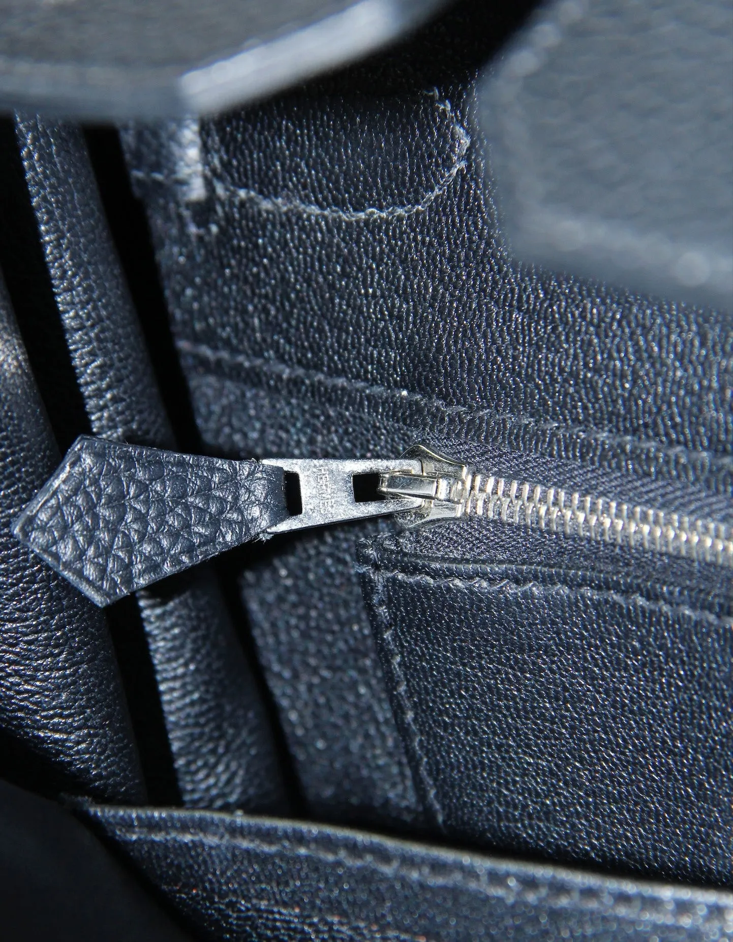 Hermes Black Leather 35cm Birkin Bag PHW