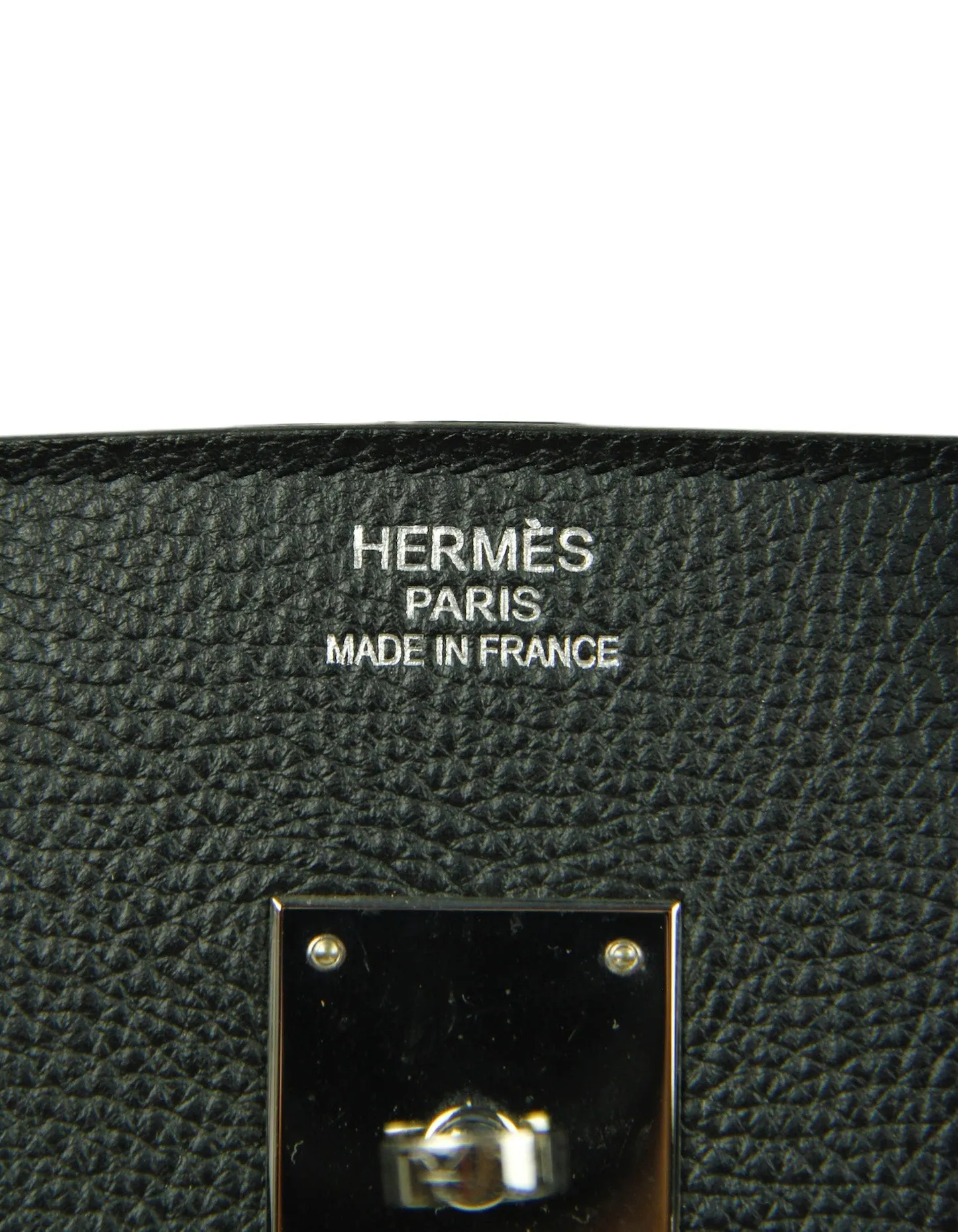 Hermes Black Leather 35cm Birkin Bag PHW