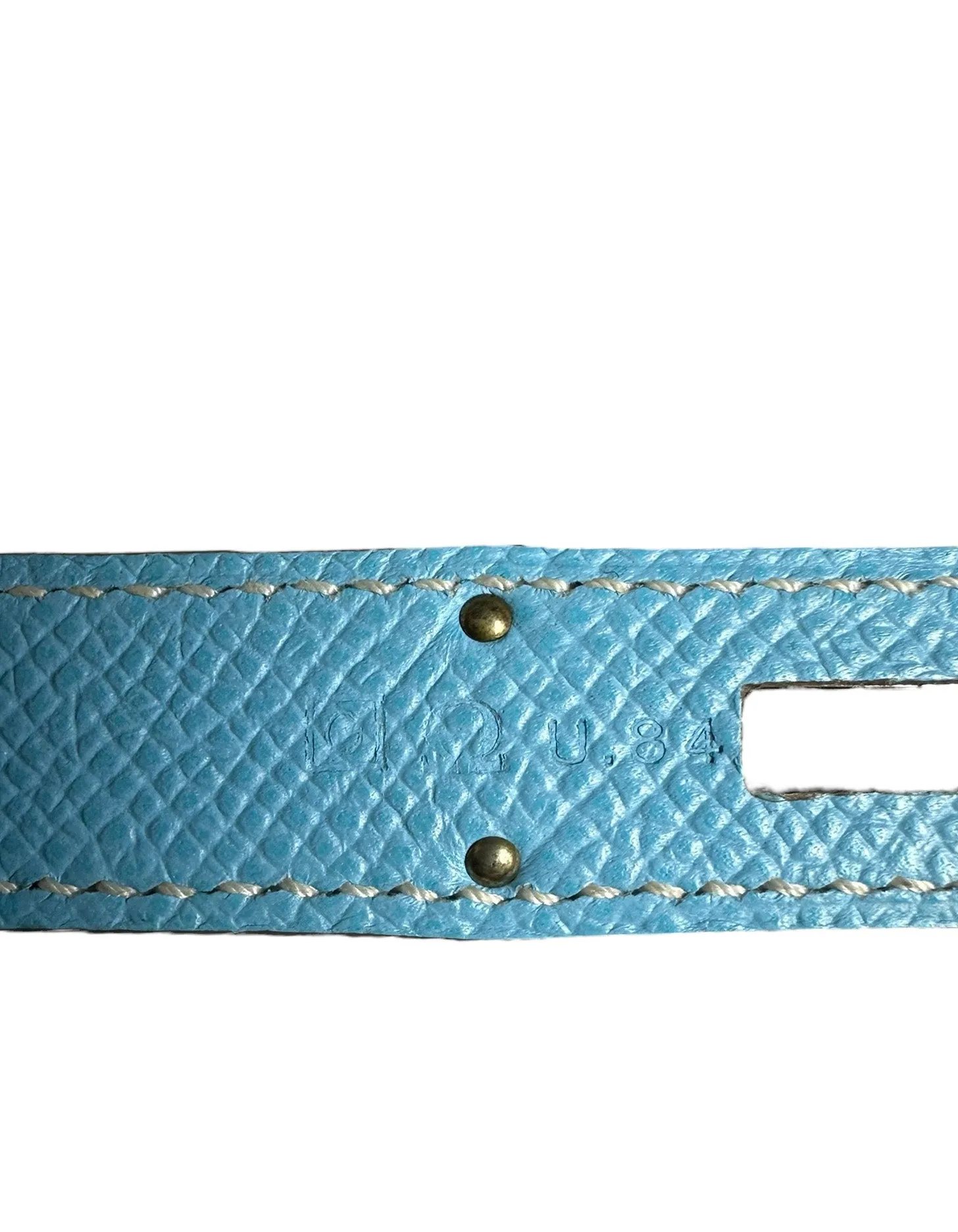 Hermes Blue Celeste/ Mykonos Epsom Leather 30cm Candy Birkin Bag PHW
