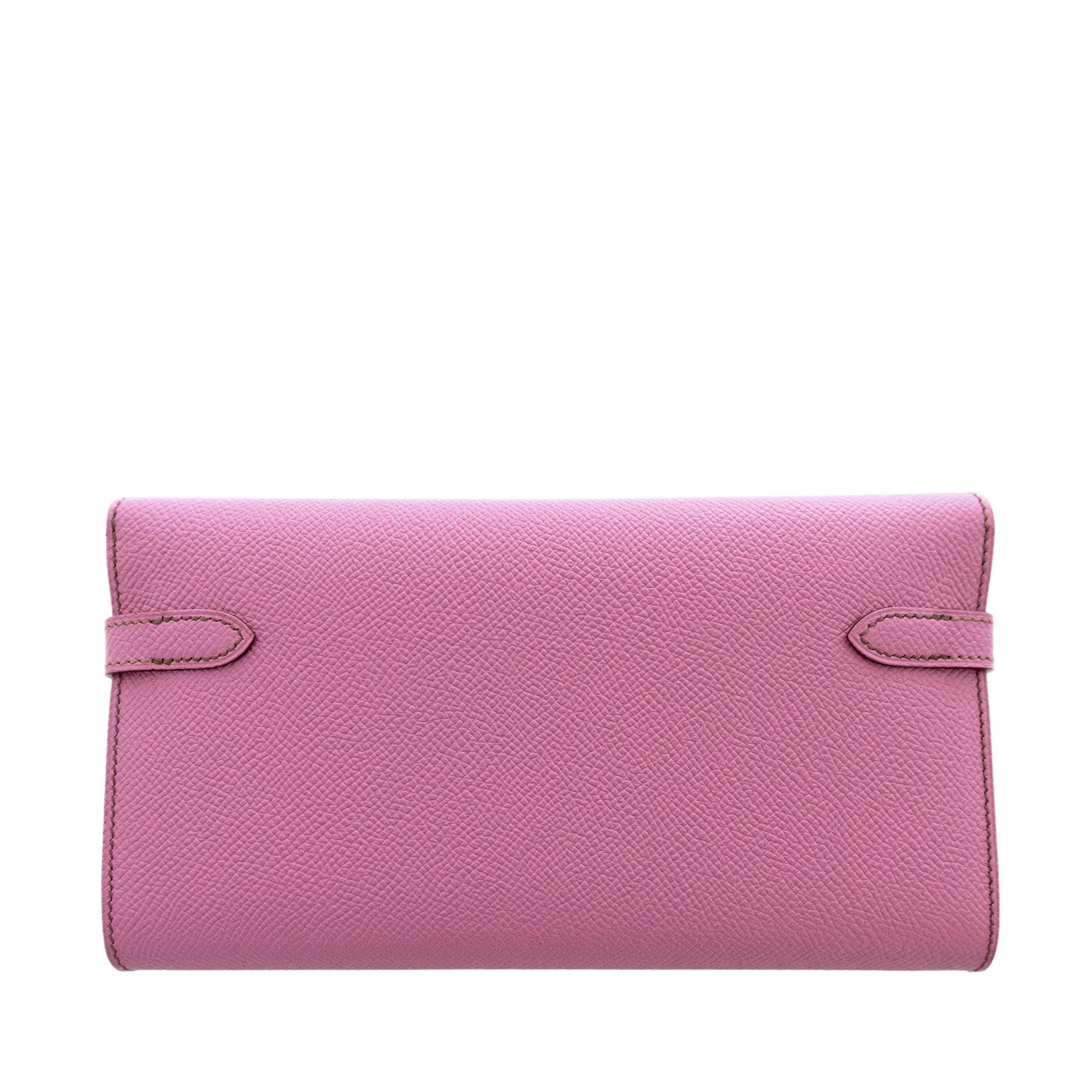 Hermes Bubblegum 5P Pink Epsom Kelly Wallet Clutch T Stamp Grail