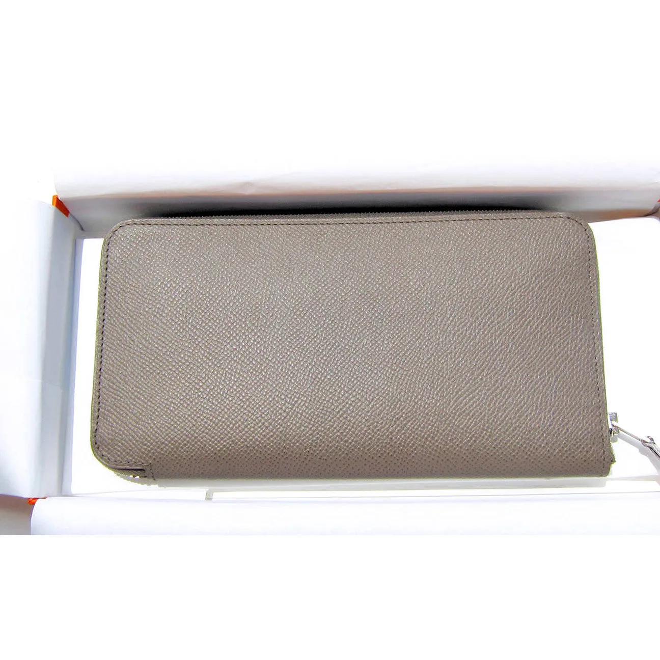 Hermes Etain Brazil Silk-In Epsom Plomb Azap Long Wallet