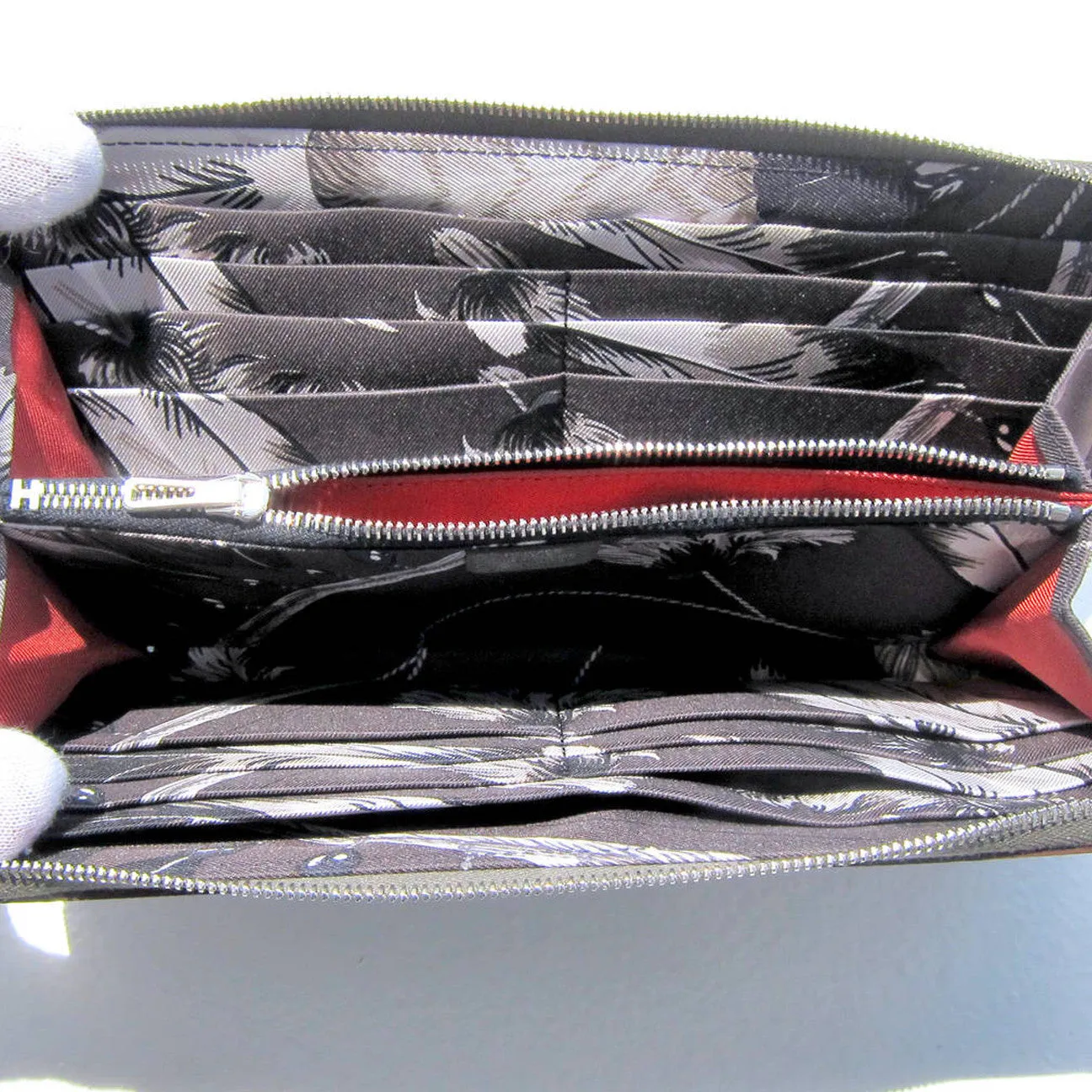 Hermes Etain Brazil Silk-In Epsom Plomb Azap Long Wallet