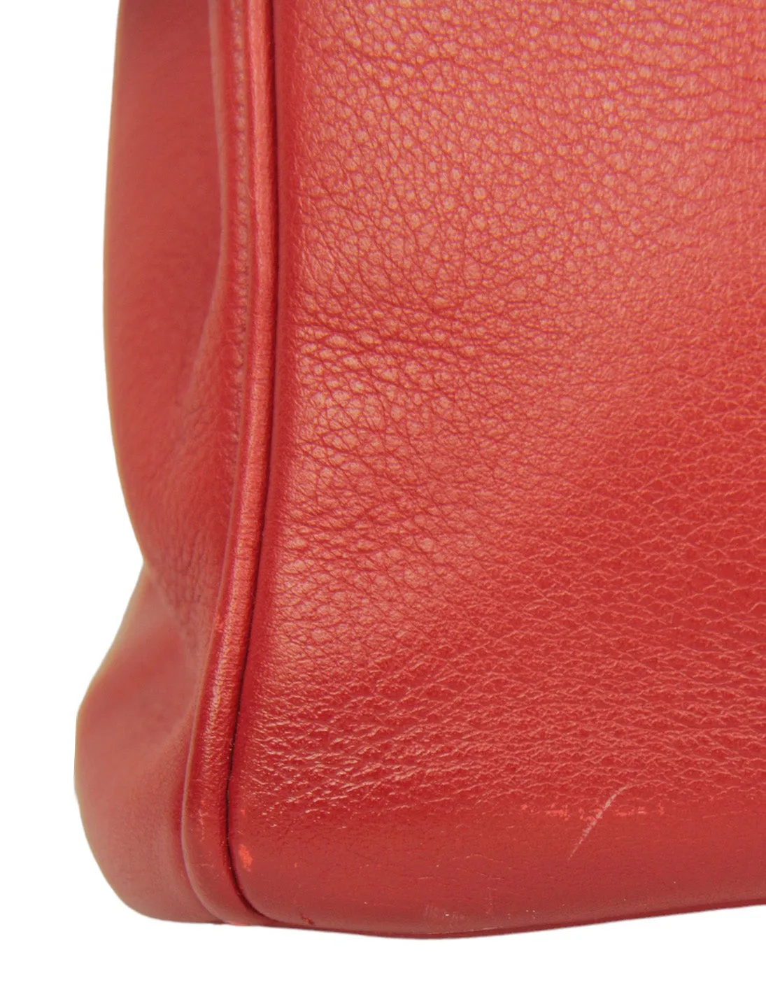 Hermes Red Swift Leather 30cm Birkin Bag GHW