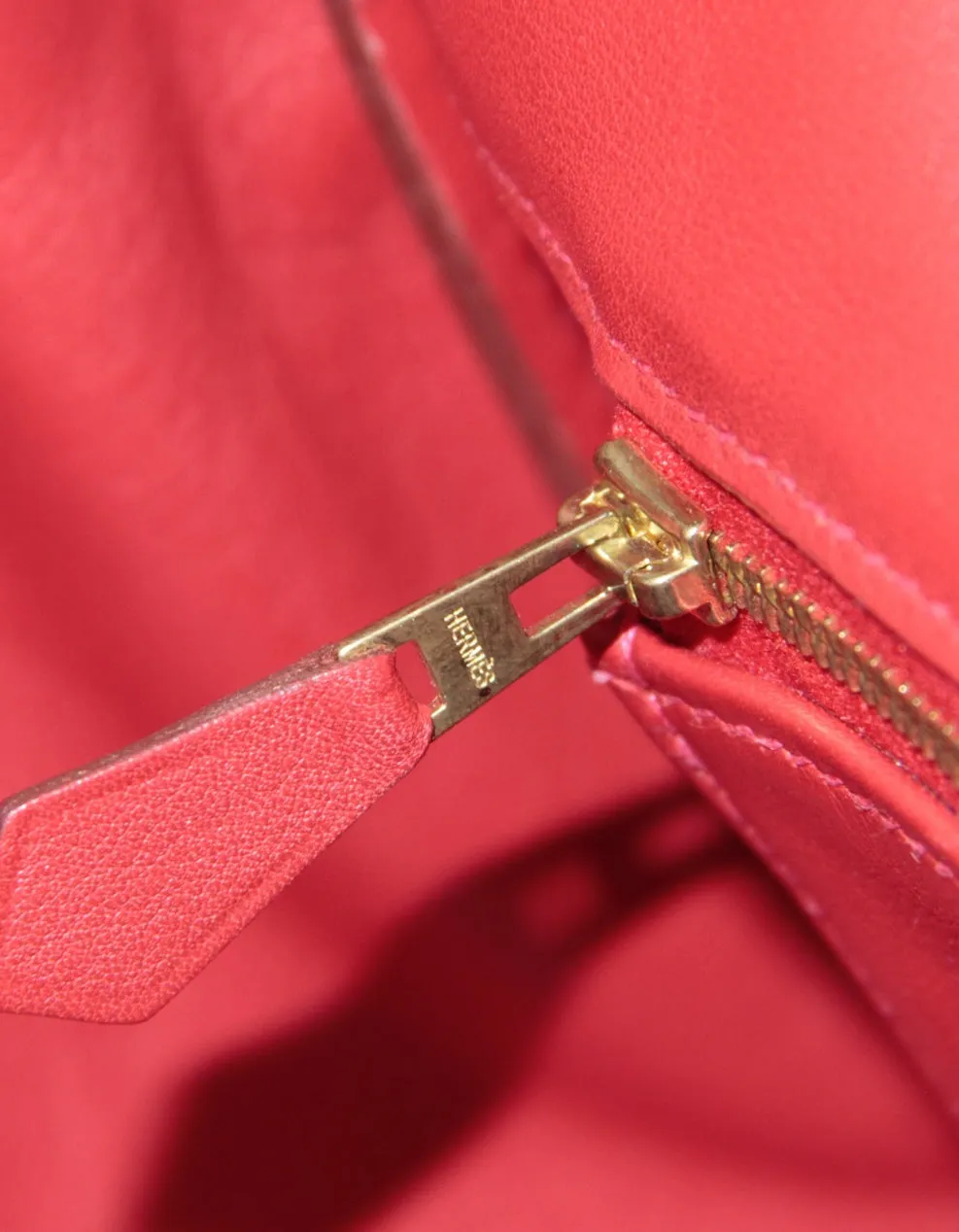 Hermes Red Swift Leather 30cm Birkin Bag GHW