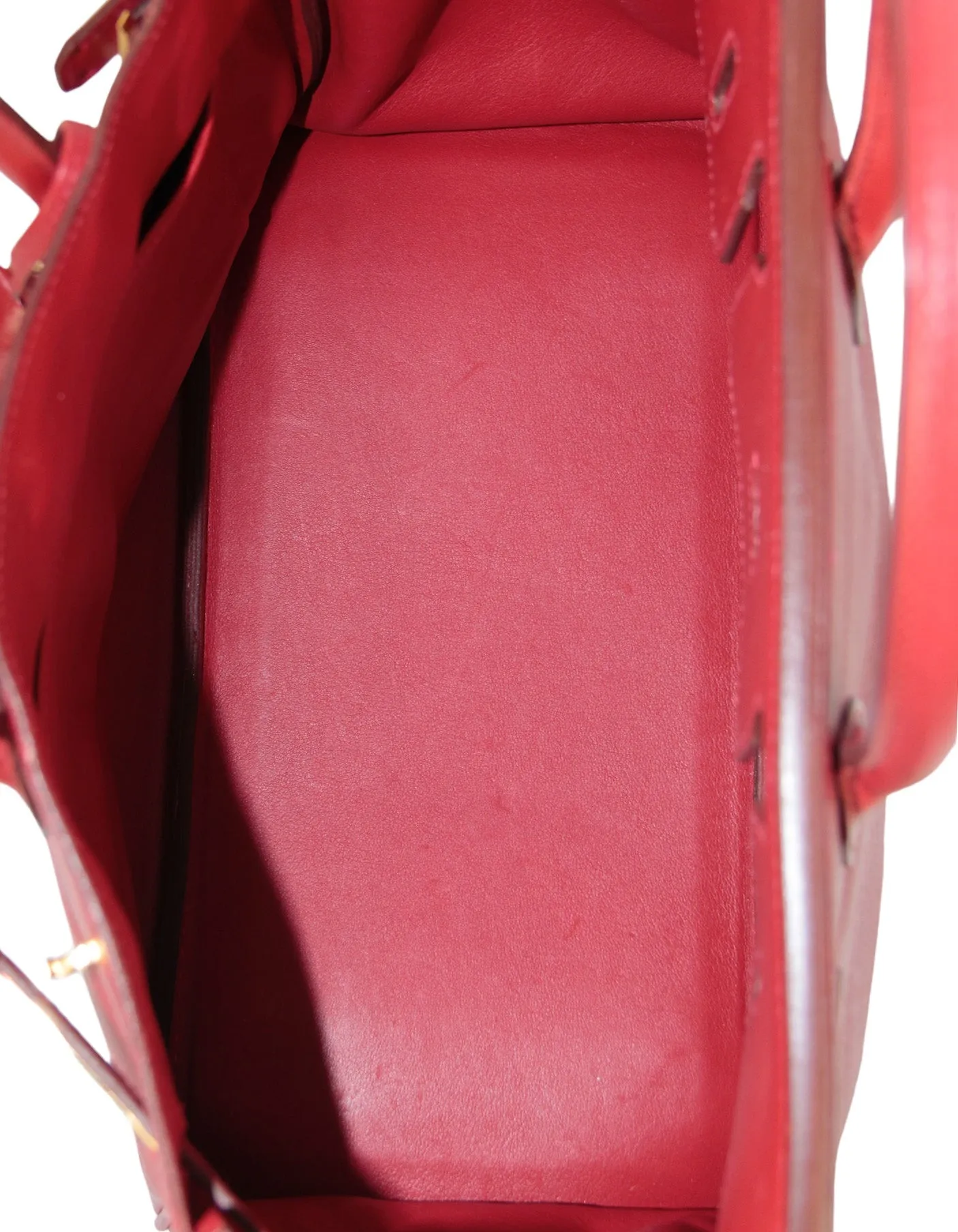 Hermes Red Swift Leather 30cm Birkin Bag GHW