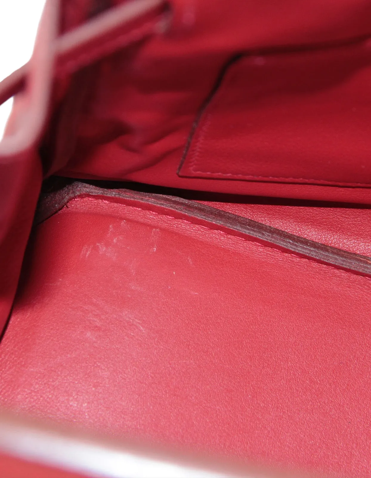 Hermes Red Swift Leather 30cm Birkin Bag GHW