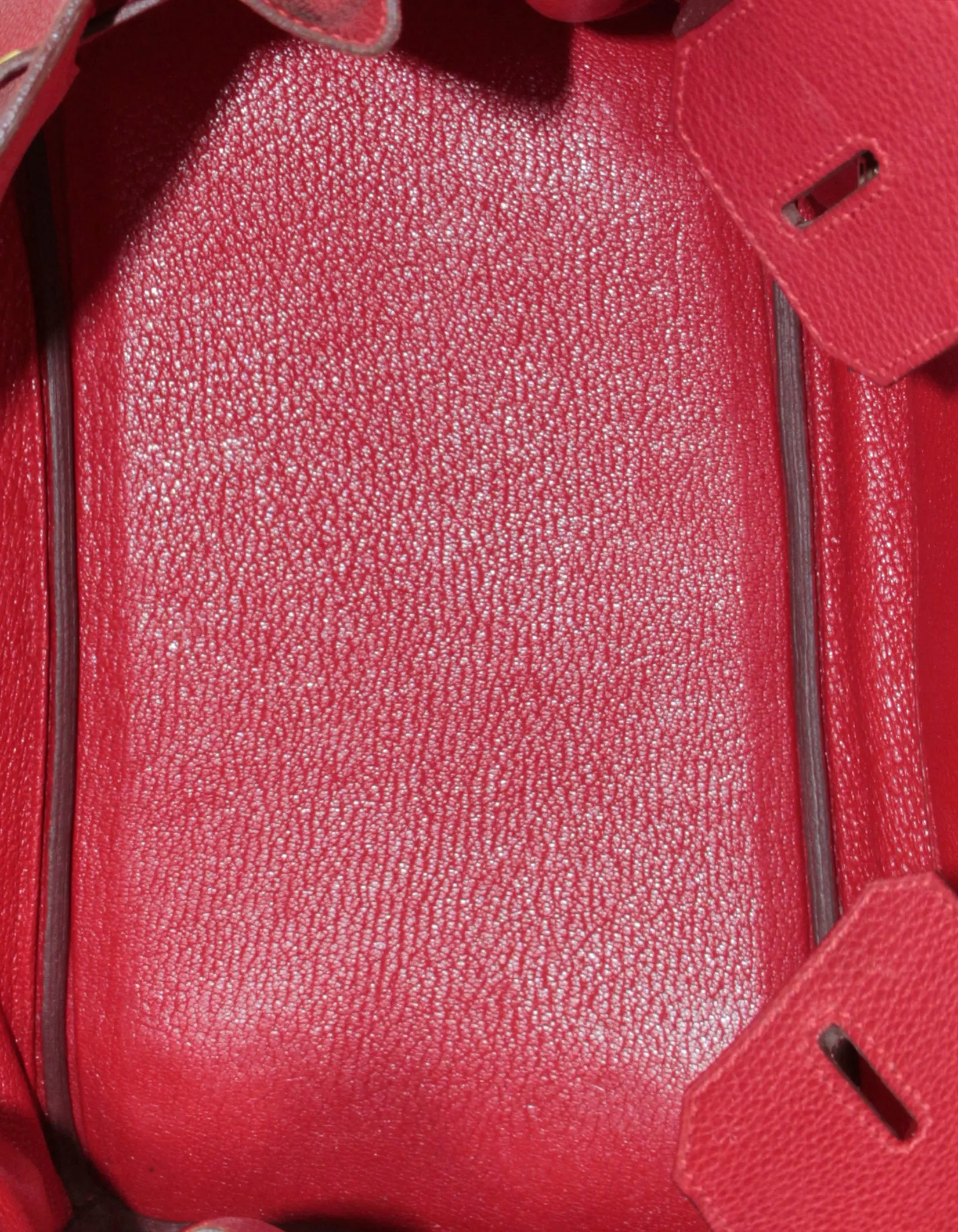 Hermes Rouge Vif Red Togo Leather 30cm Birkin Bag GHW