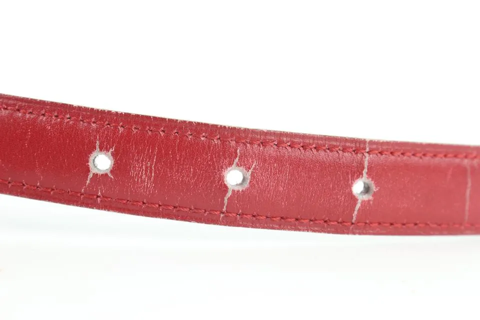 Hermès 18mm Red x Navy x Gold Reversible H Logo Belt Kit 587her315