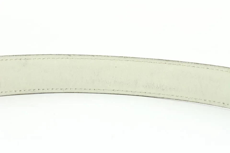Hermès 24mm Reversible H Logo Belt Kit Silver Constance  39H0R