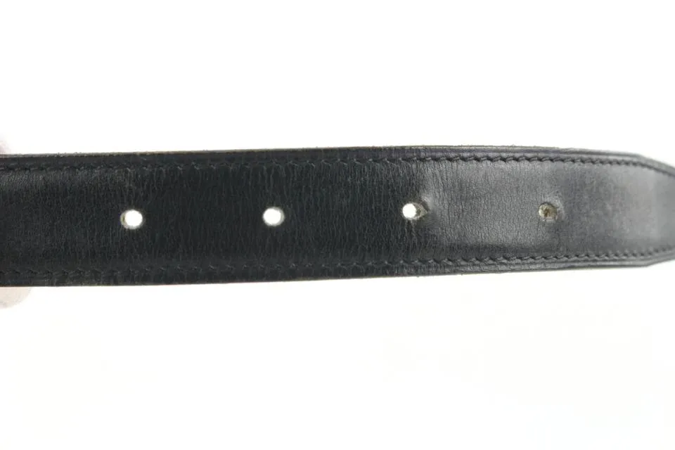 Hermès 24mm Reversible H Logo Belt Kit Silver Constance  39H0R