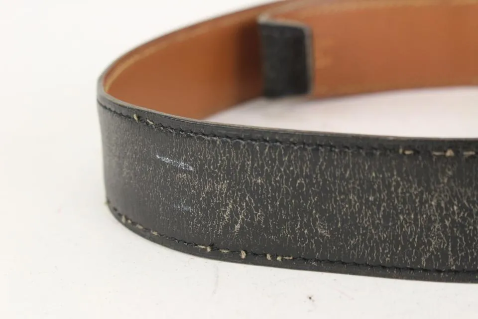 Hermès 32mm Reversible H Logo Belt Kit Black x Brown x Gold 73her726