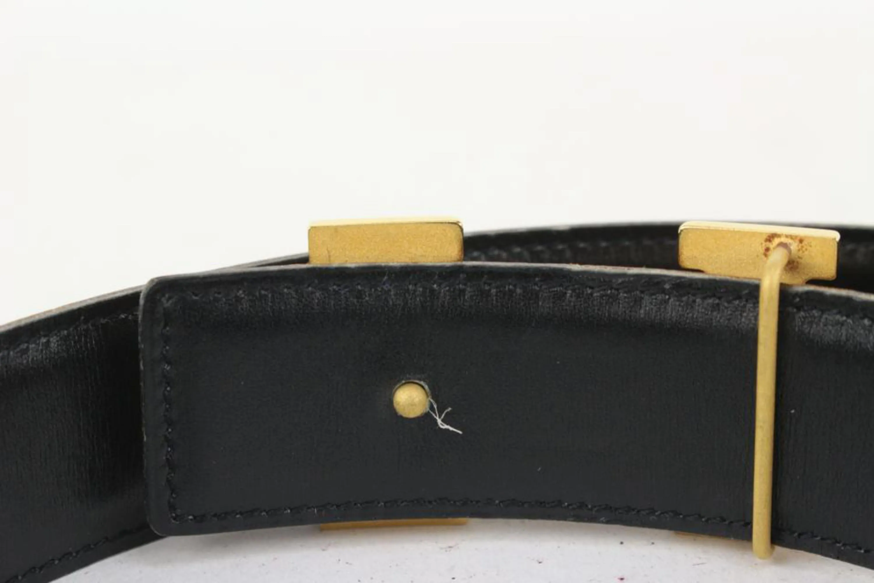 Hermès 32mm Reversible H Logo Belt Kit Brown x Black x Gold 1H96a