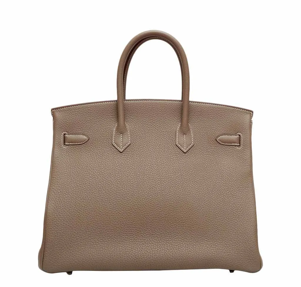 Hermès Birkin 35 Etoupe Bag Togo PHW