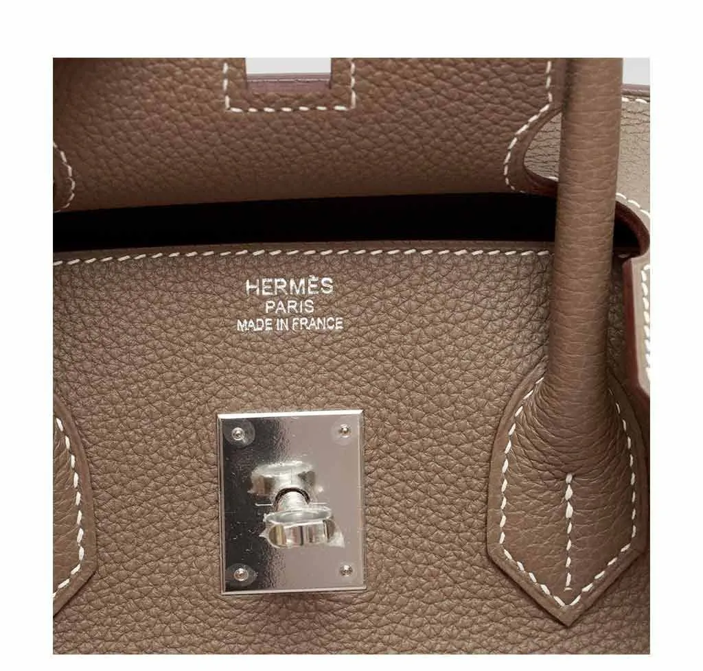 Hermès Birkin 35 Etoupe Bag Togo PHW