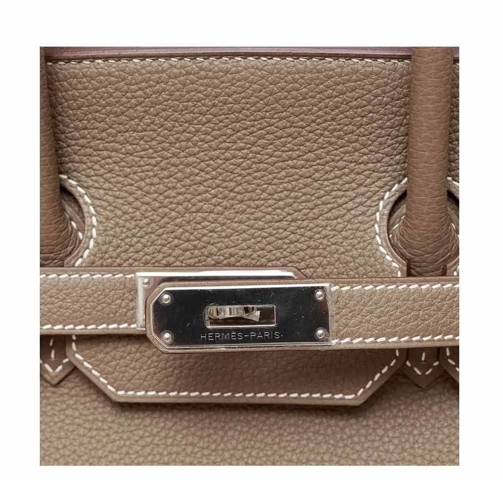 Hermès Birkin 35 Etoupe Bag Togo PHW