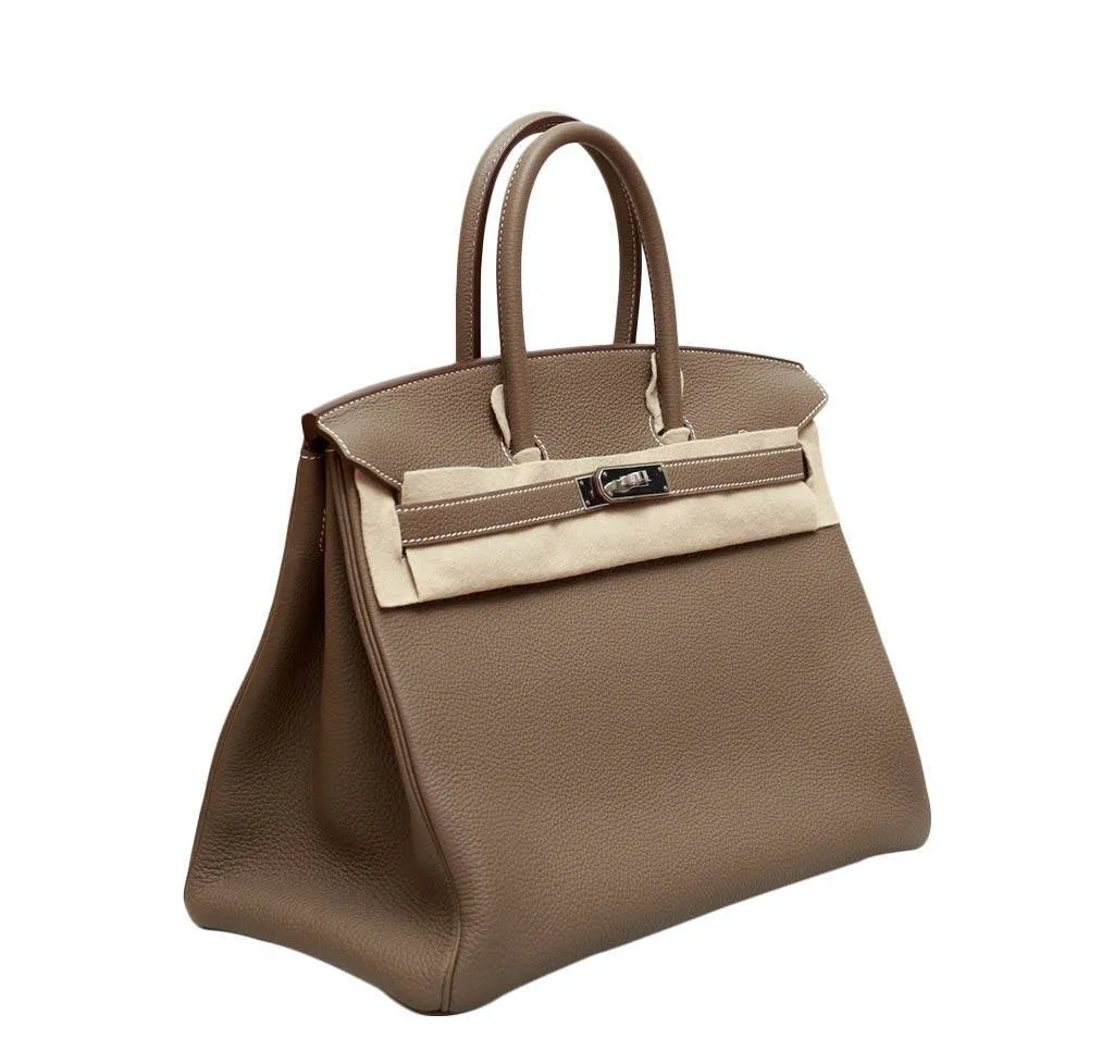 Hermès Birkin 35 Etoupe Bag Togo PHW